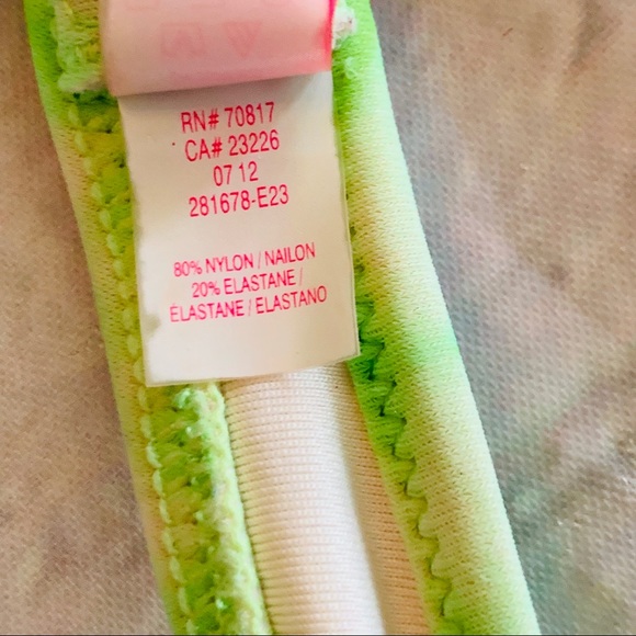 Victoria’s Secret Green Bikini Top Size 34C - Picture 7 of 8